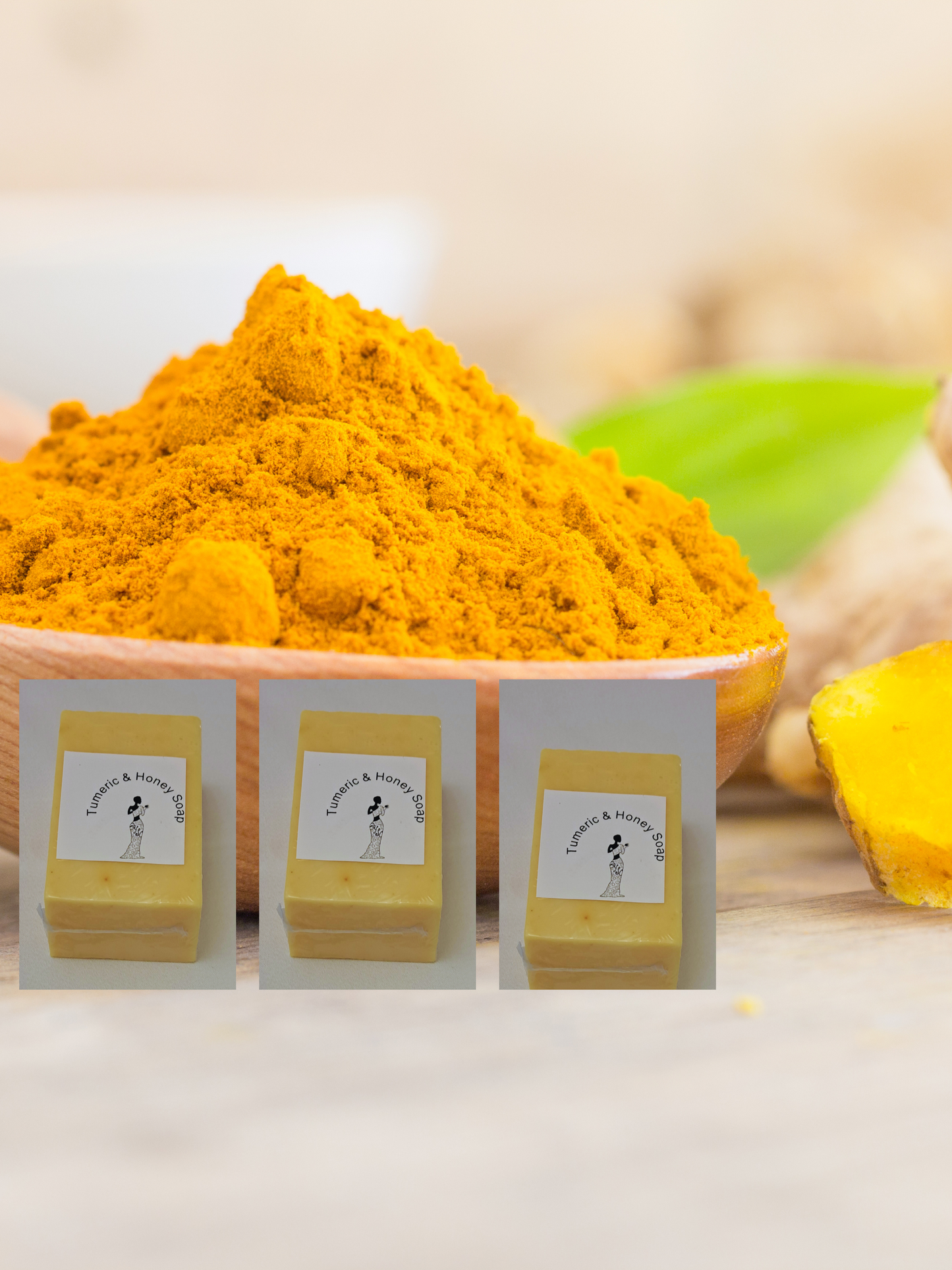 Turmeric and Honey Soap Trio