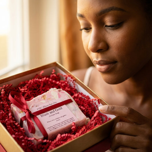 Blush and Gold Soap